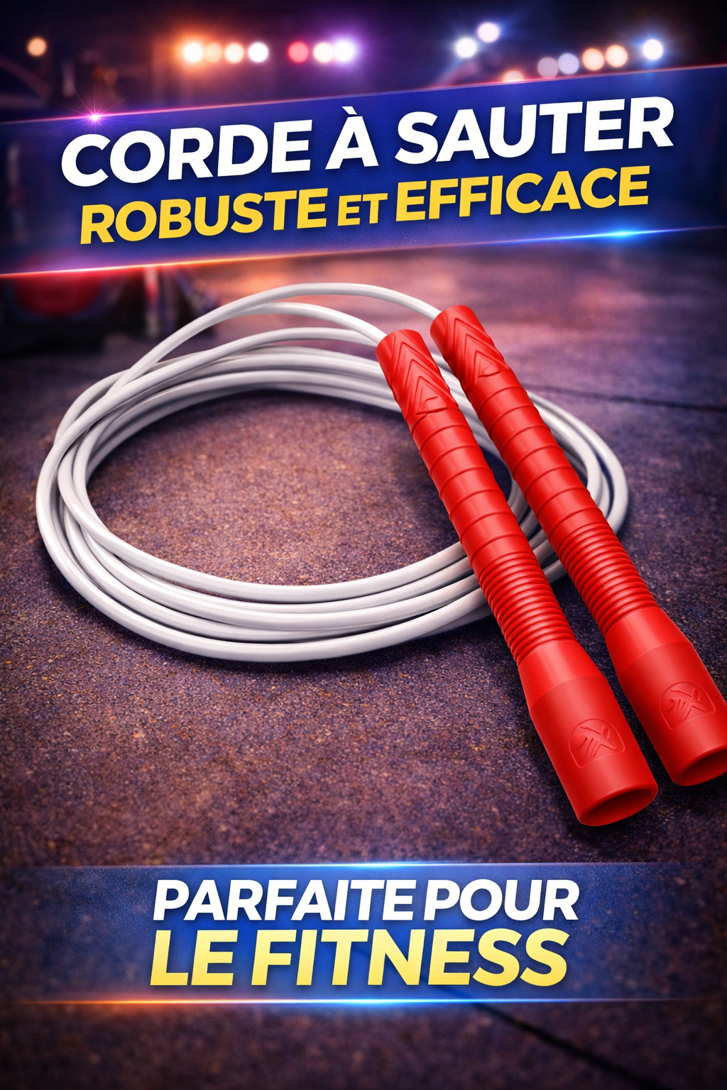 Corde à sauter - Corde de Freestyle manche longue