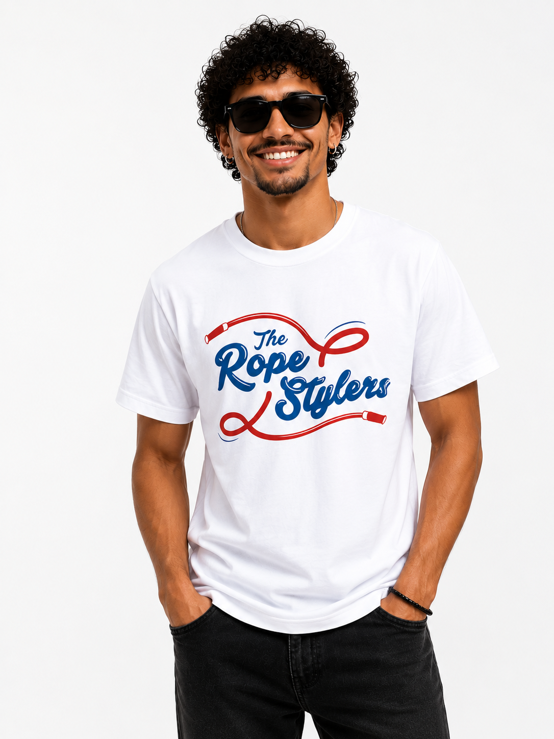 T-Shirt Blanc Unisexe Classique The RopeStylers