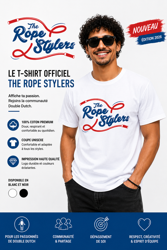 T-Shirt Blanc Unisexe Classique The RopeStylers